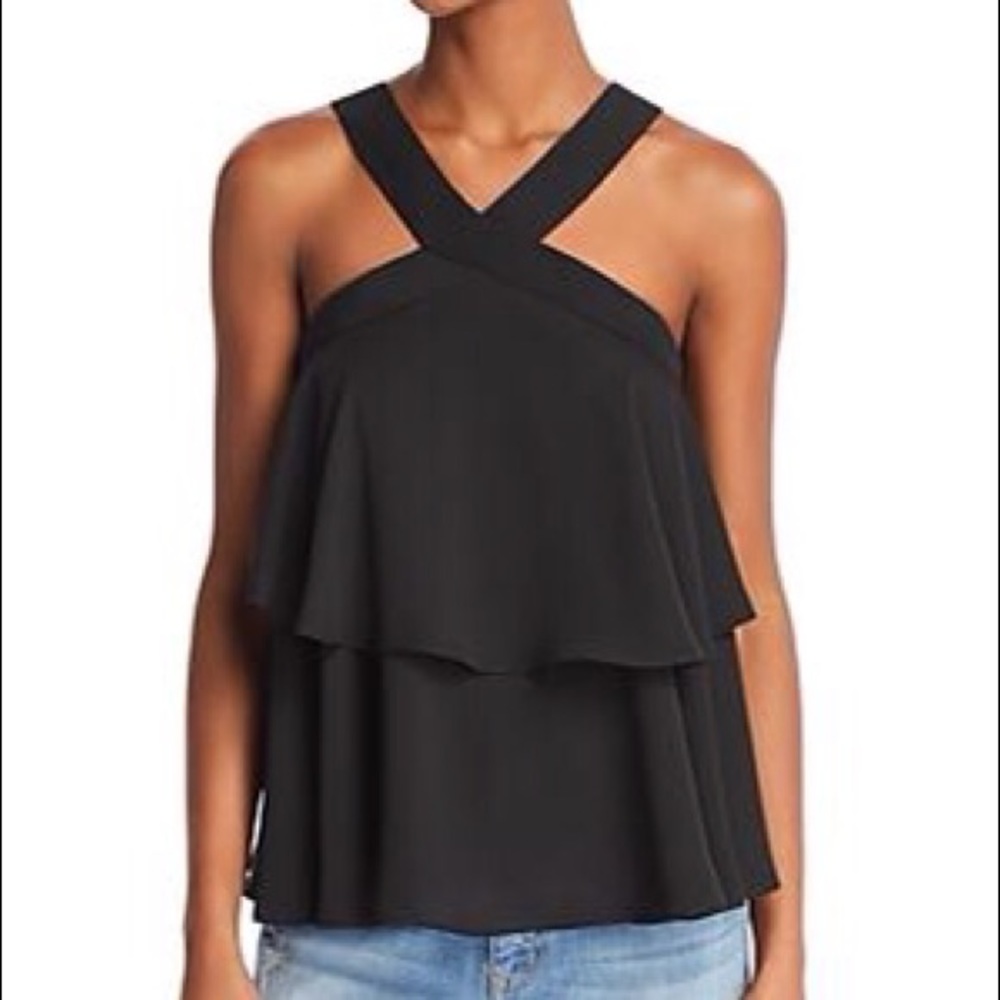 Aqua Tiered Sleeveless Top